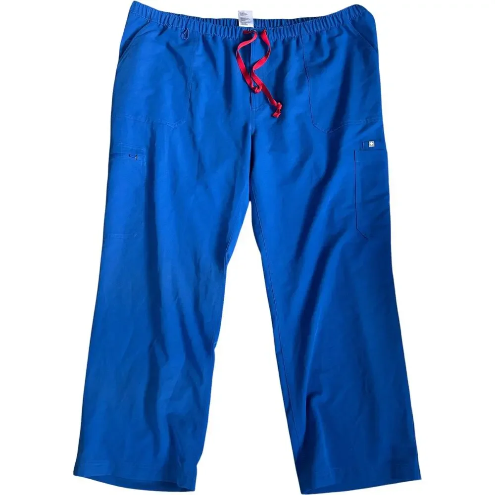 NWOT Figs Cairo Straight-Leg Scrub Pant in Galaxy Blue? Size 5XL